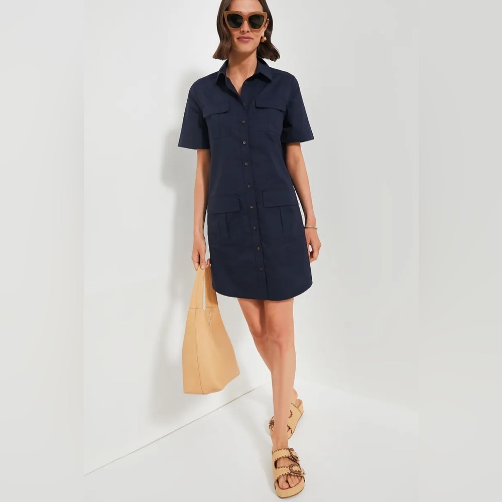 Tuckernuck Navy Midi Tunic Dress
